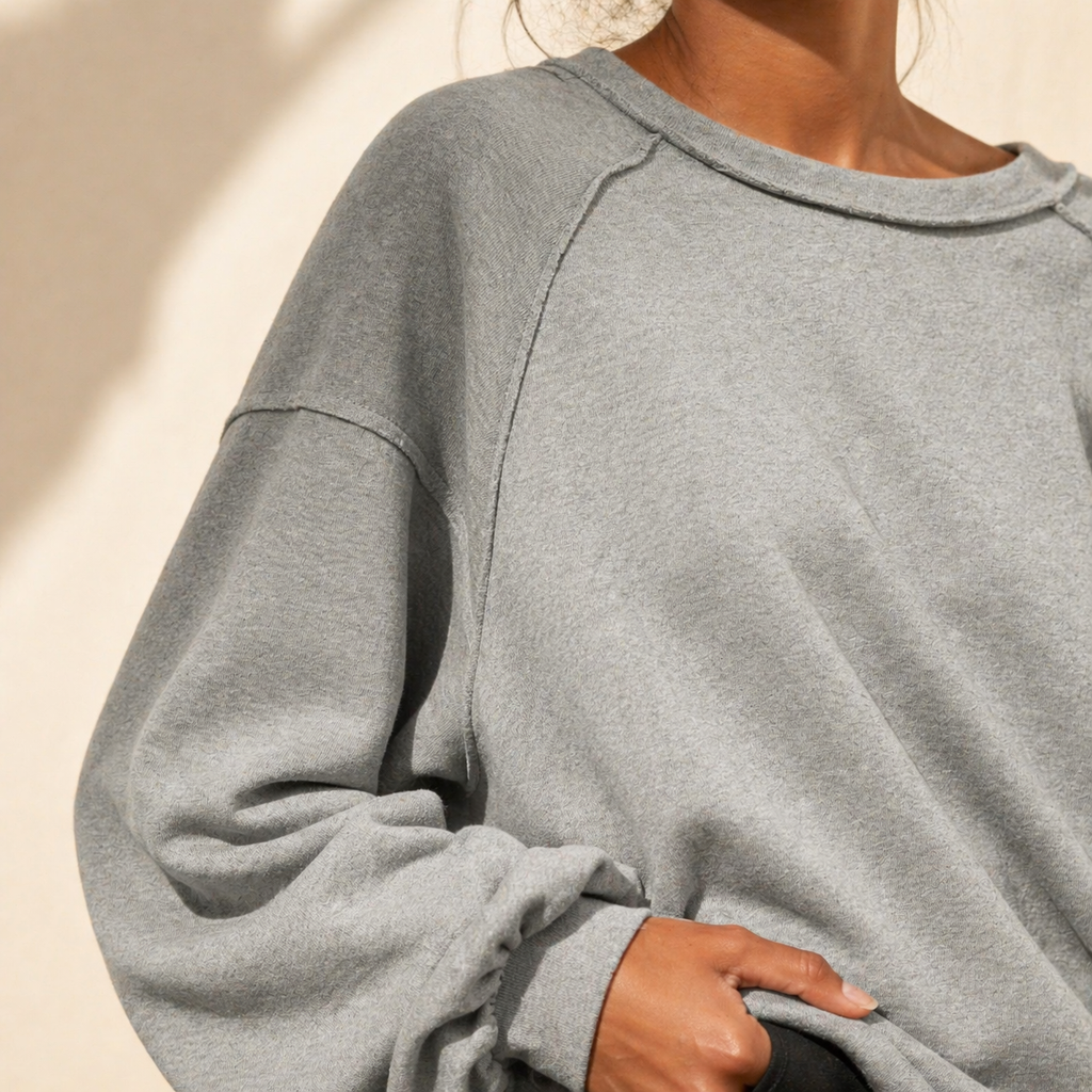 Soft Oversized Sweatshirt – harmaa