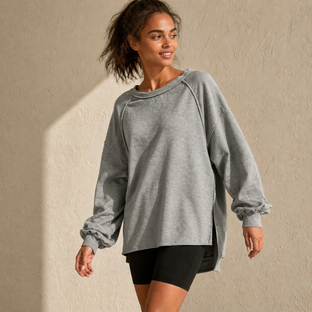 Soft Oversized Sweatshirt – harmaa
