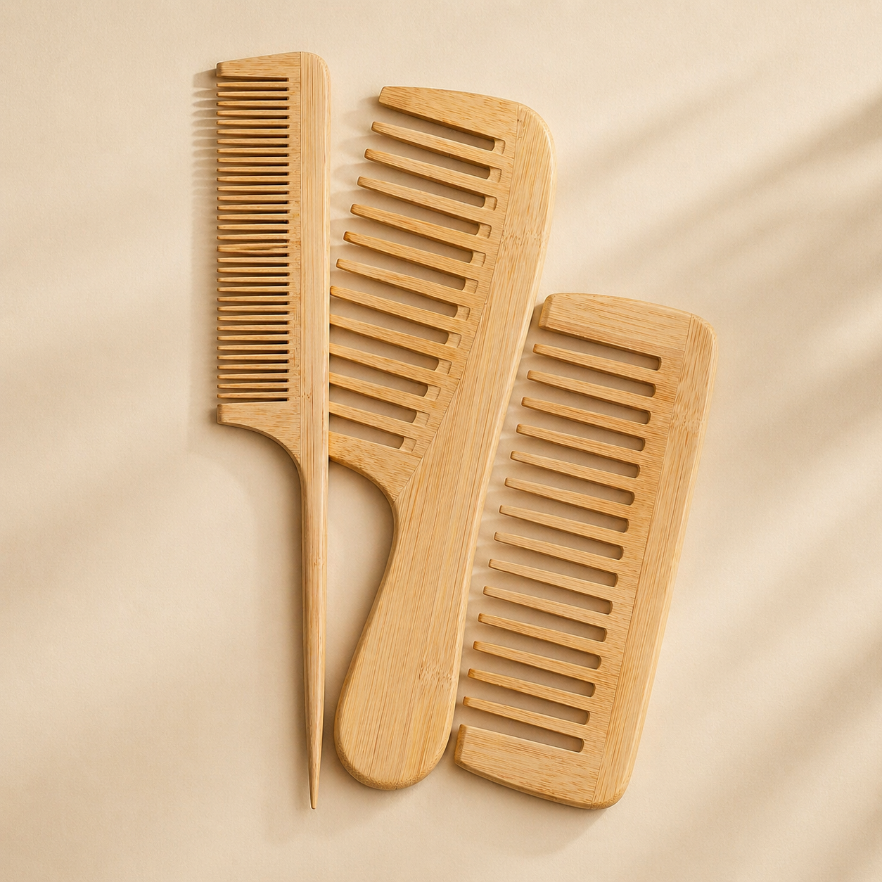 Bamboo Sculpt Comb Set