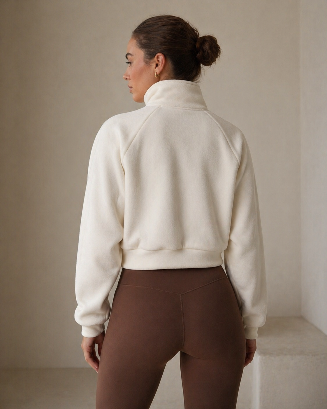 Nordic Sculpt Zip Jacket – Cream