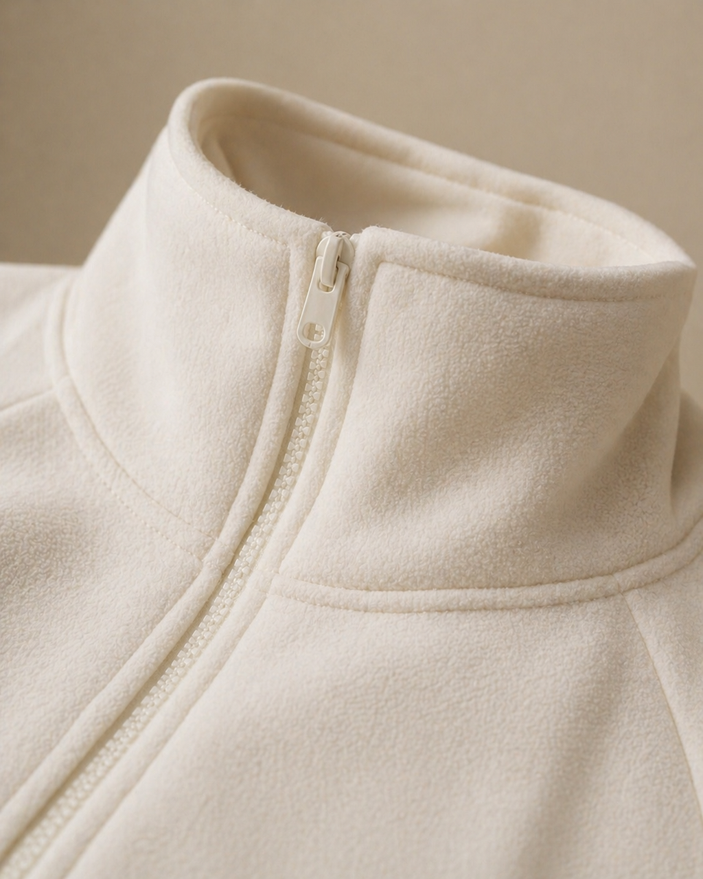 Nordic Sculpt Zip Jacket – Cream