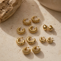 Gold Statement Hoops – setti