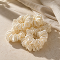 Silk Scrunchie Set – 6 pcs (Beige)9