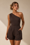 One Shoulder Playsuit M