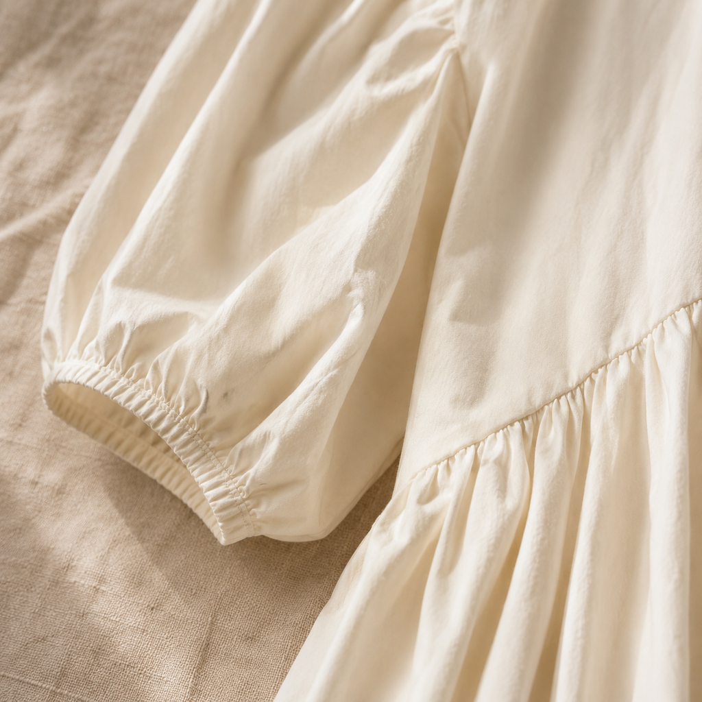 Soft Breeze Puff Maxi Dress