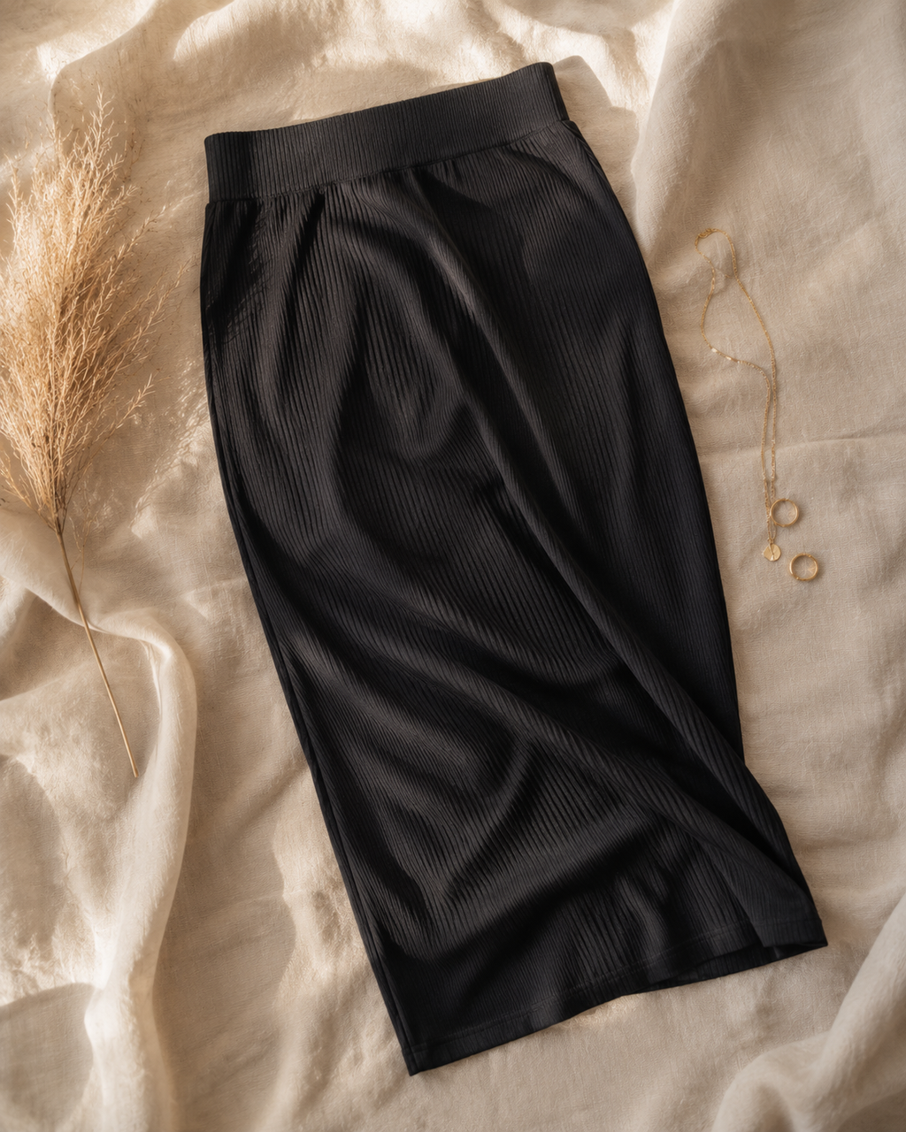 Studio Sale – Miti Rib Pencil Skirt M&L