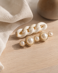 Pearl & Chain Hair Clip Set 🤍