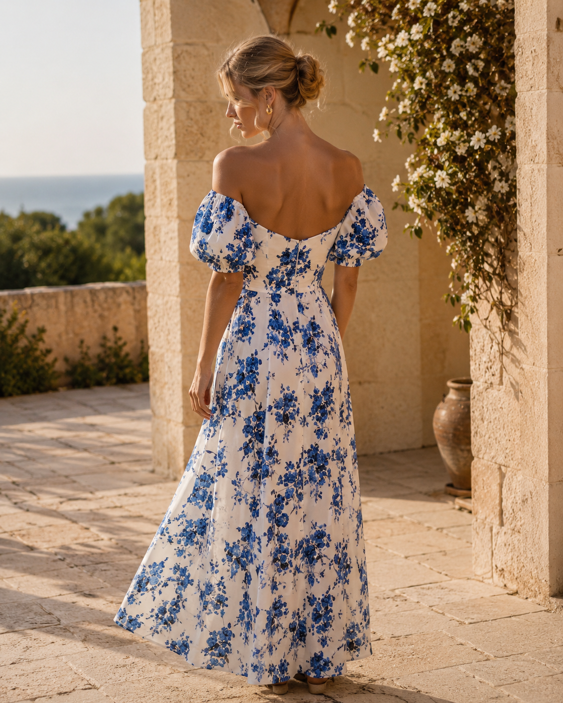 Blue Blossom Dress S