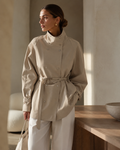 Soft Belted Jacket – Beige