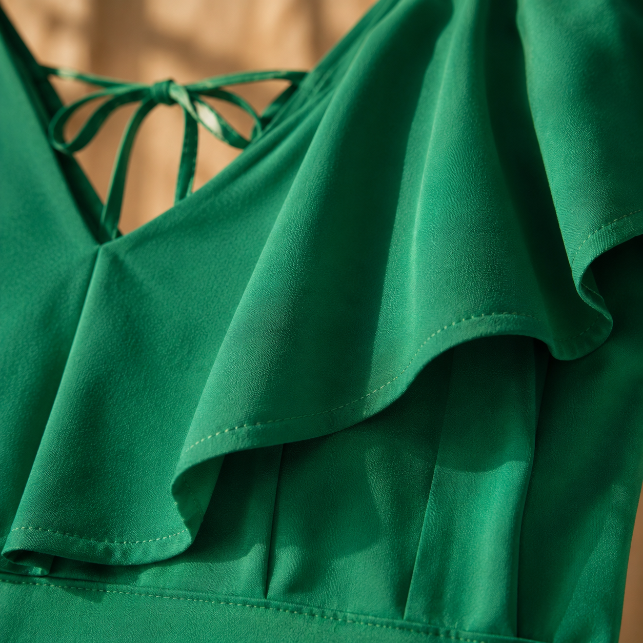 Emerald Ruffle Playsuit