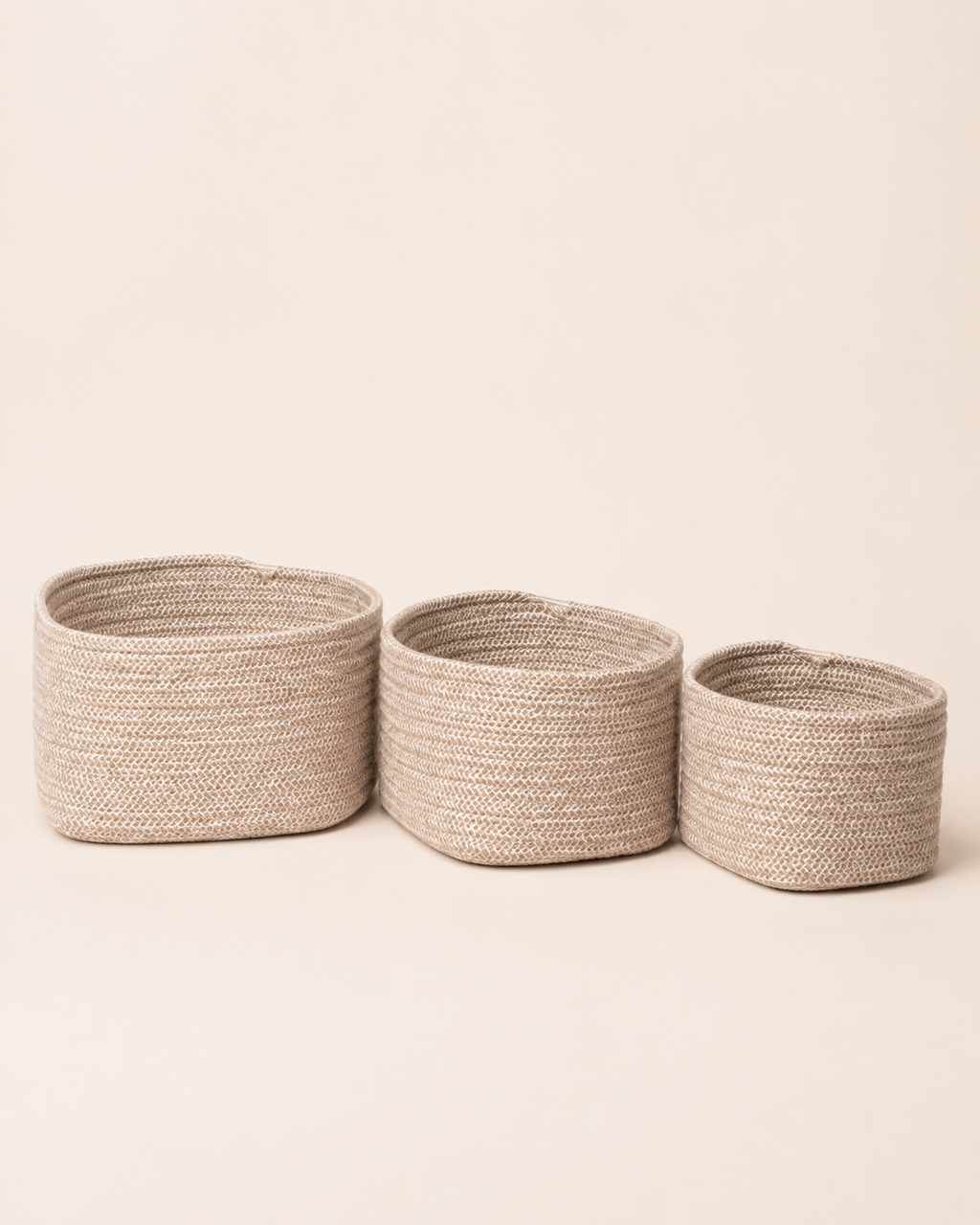 Cadima Basket - säilytyskorit, beige (3 kpl)