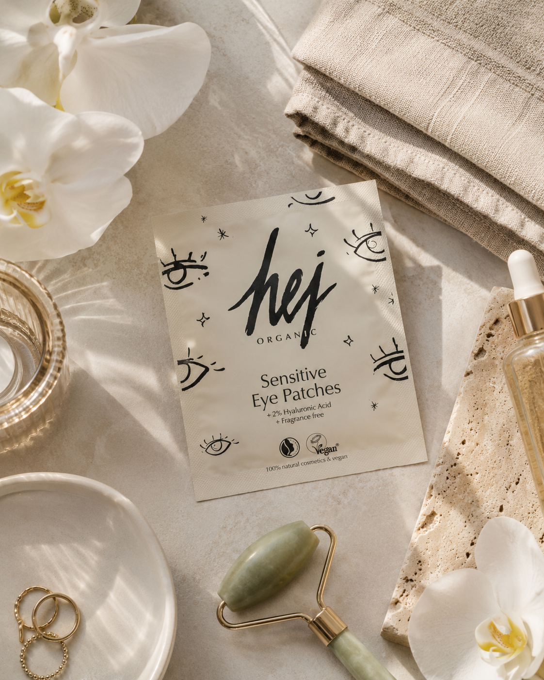 HEJ Organic Sensitive Eye Patches
