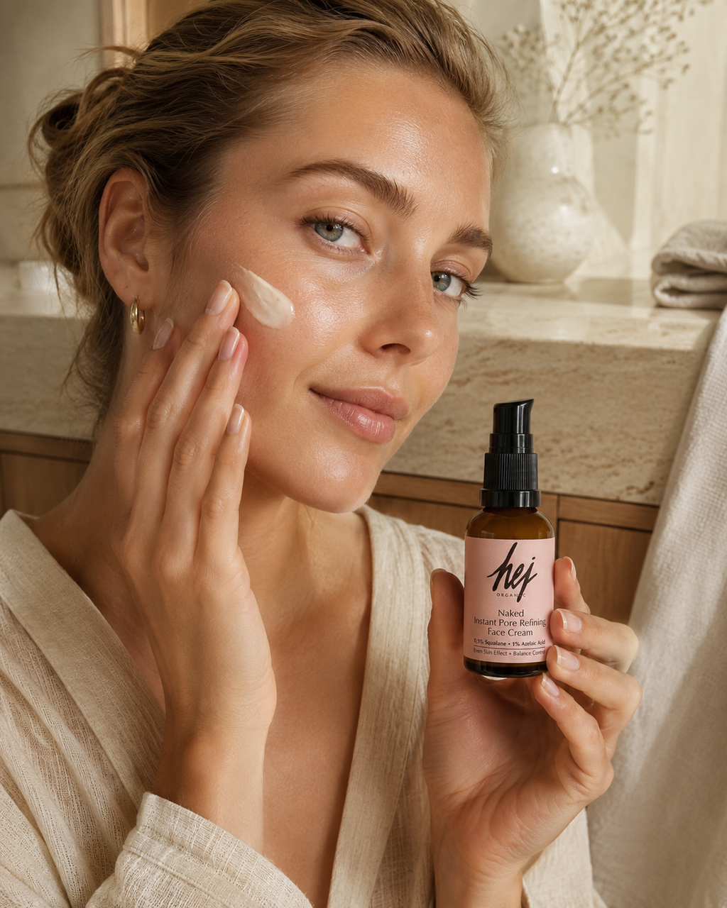 HEJ Organic Naked Instant Pore Refining Face Cream