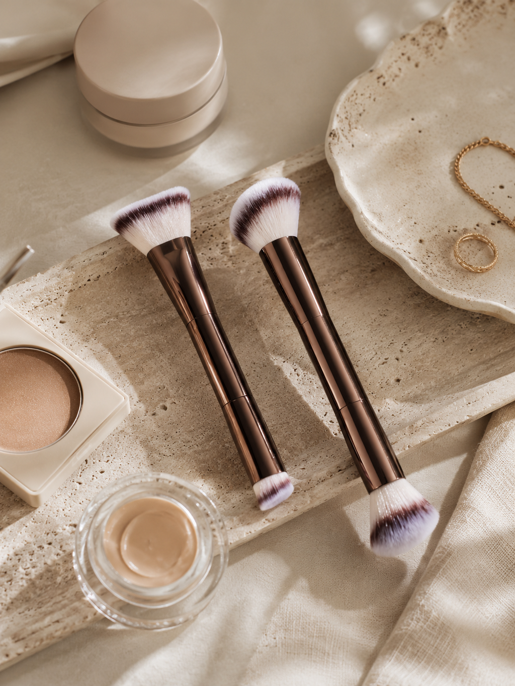 2-in-1 Premium Makeup Brush Set