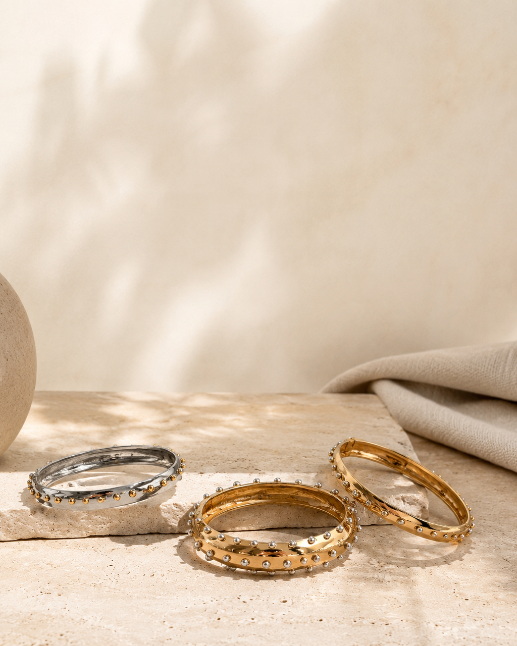 Luna Stud Bangles – Rannekorusetti (3 kpl)