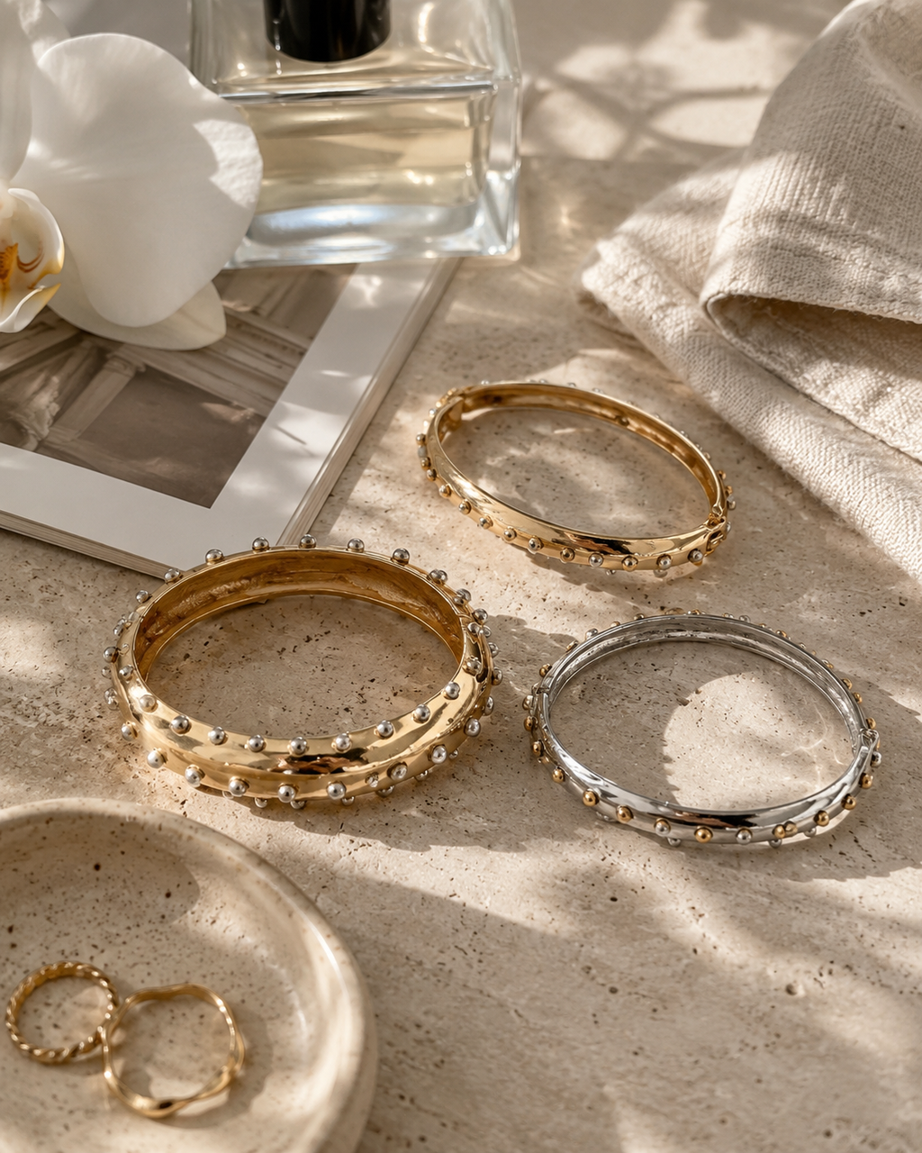 Luna Stud Bangles – Rannekorusetti (3 kpl)