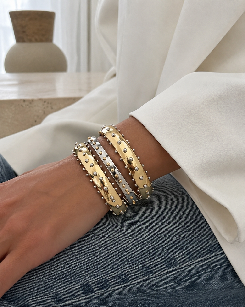 Luna Stud Bangles – Rannekorusetti (3 kpl)
