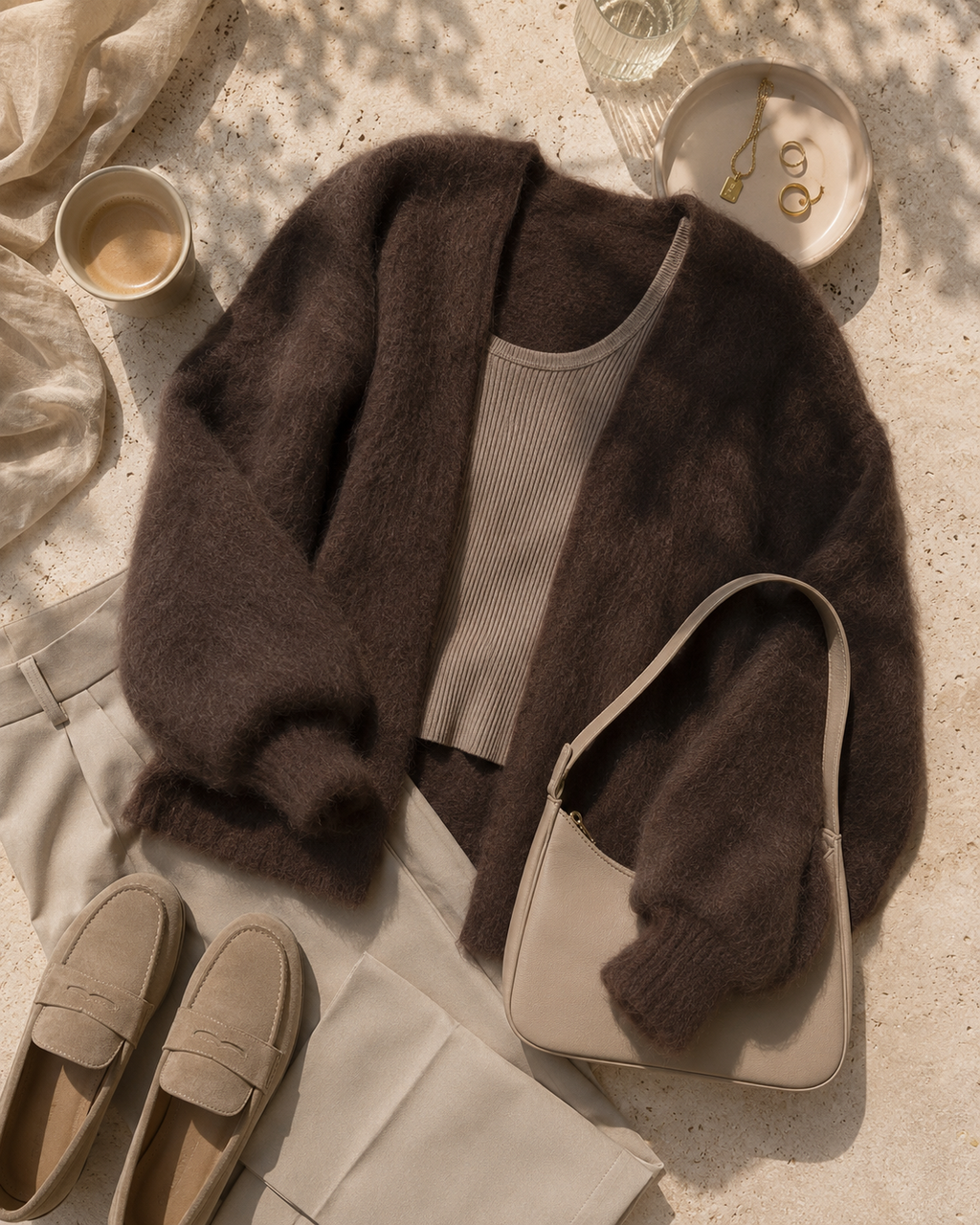 Cloud Knit Cardigan – Espresso