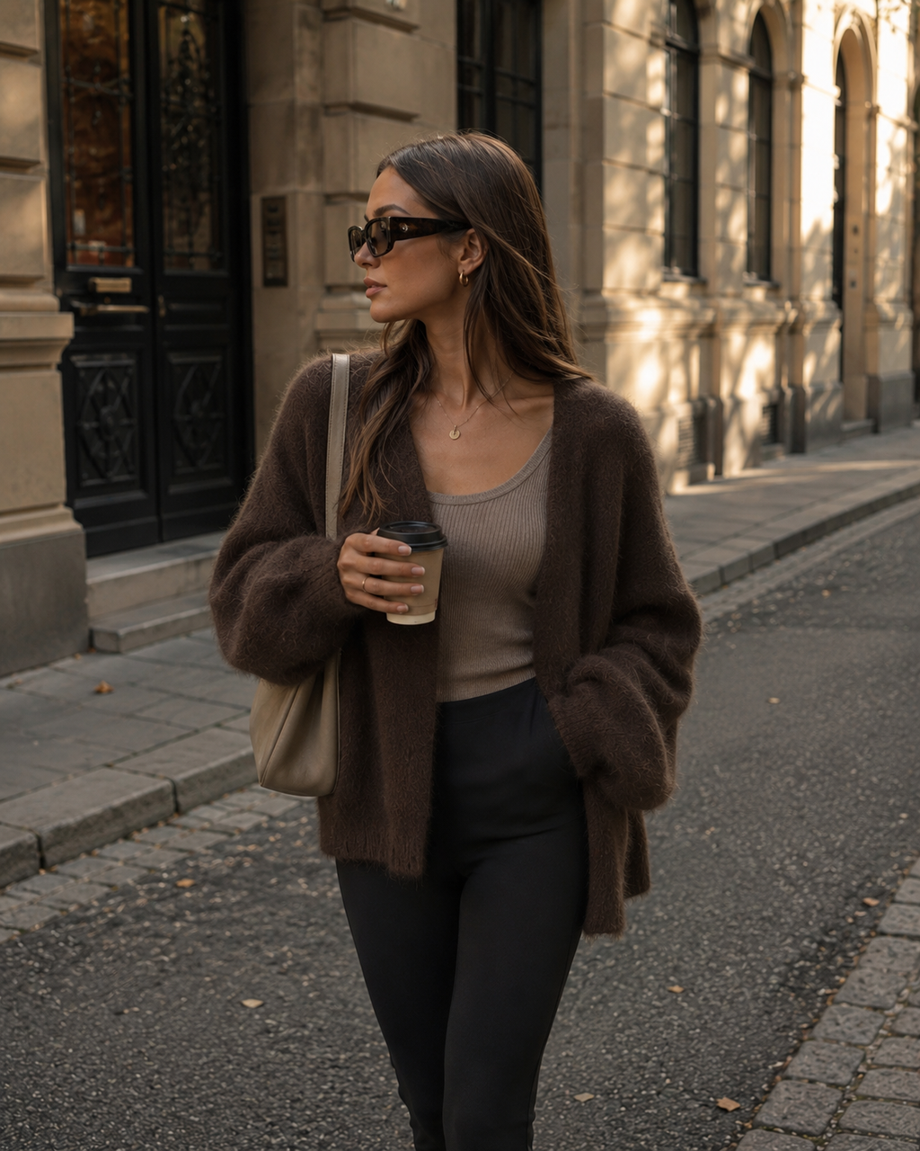 Cloud Knit Cardigan – Espresso
