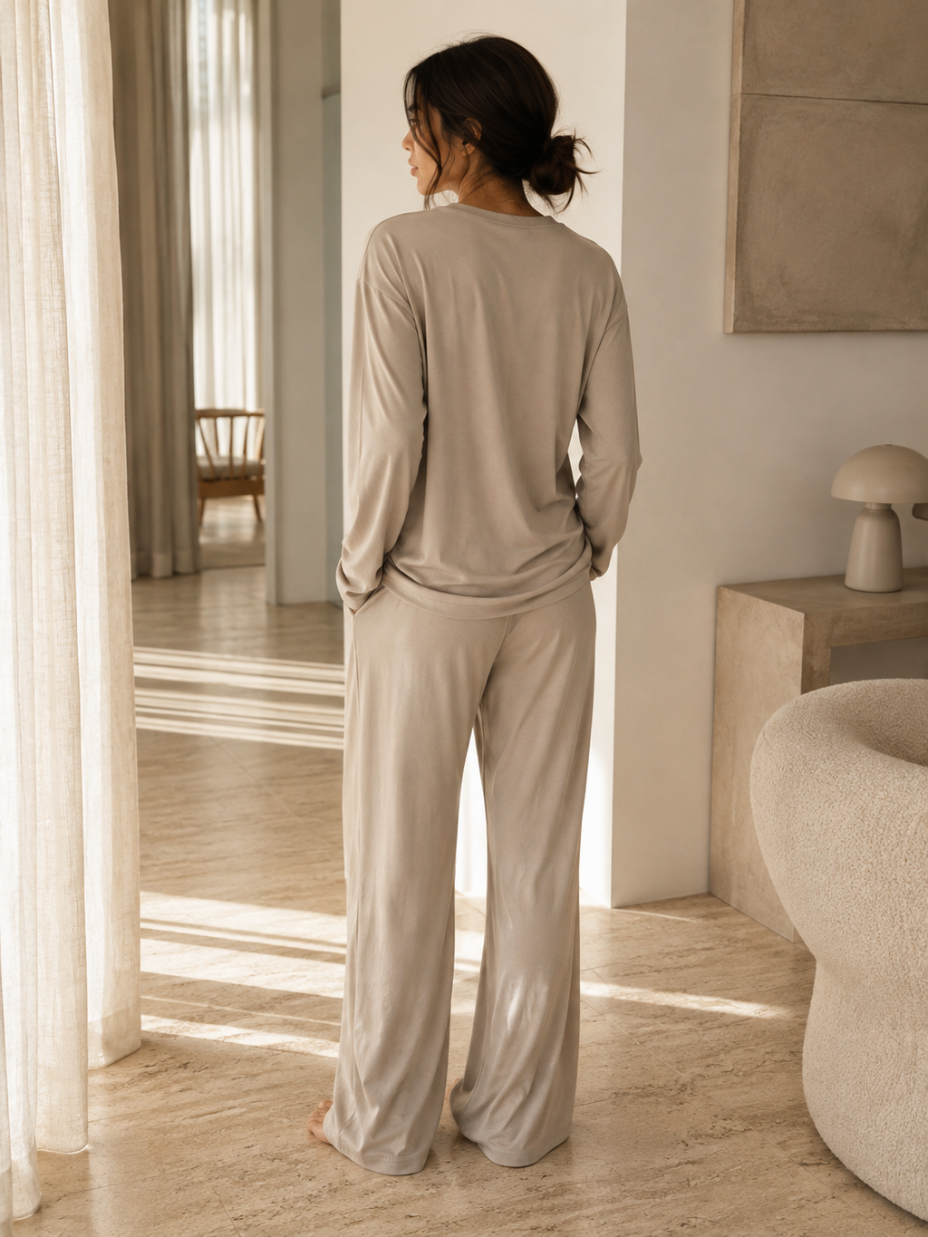 Soft Flow Lounge Set – Khaki