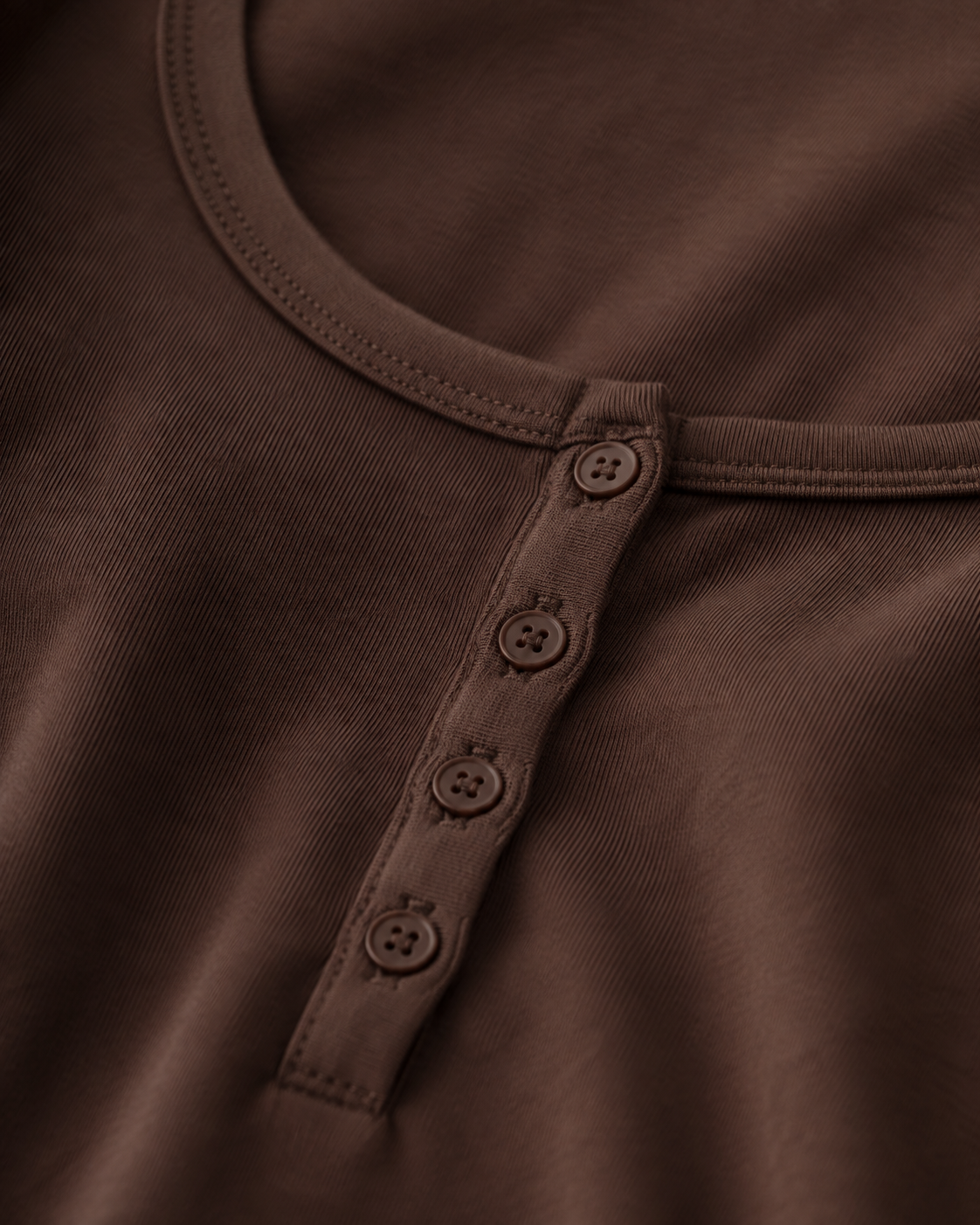Copenhagen Button Long Sleeve – Chocolate