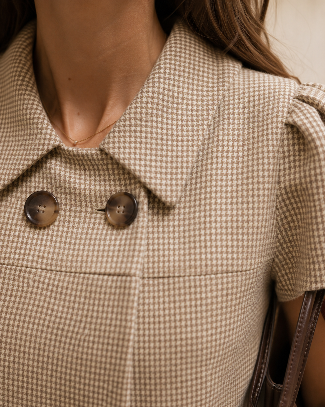 Apricot Check Jacket