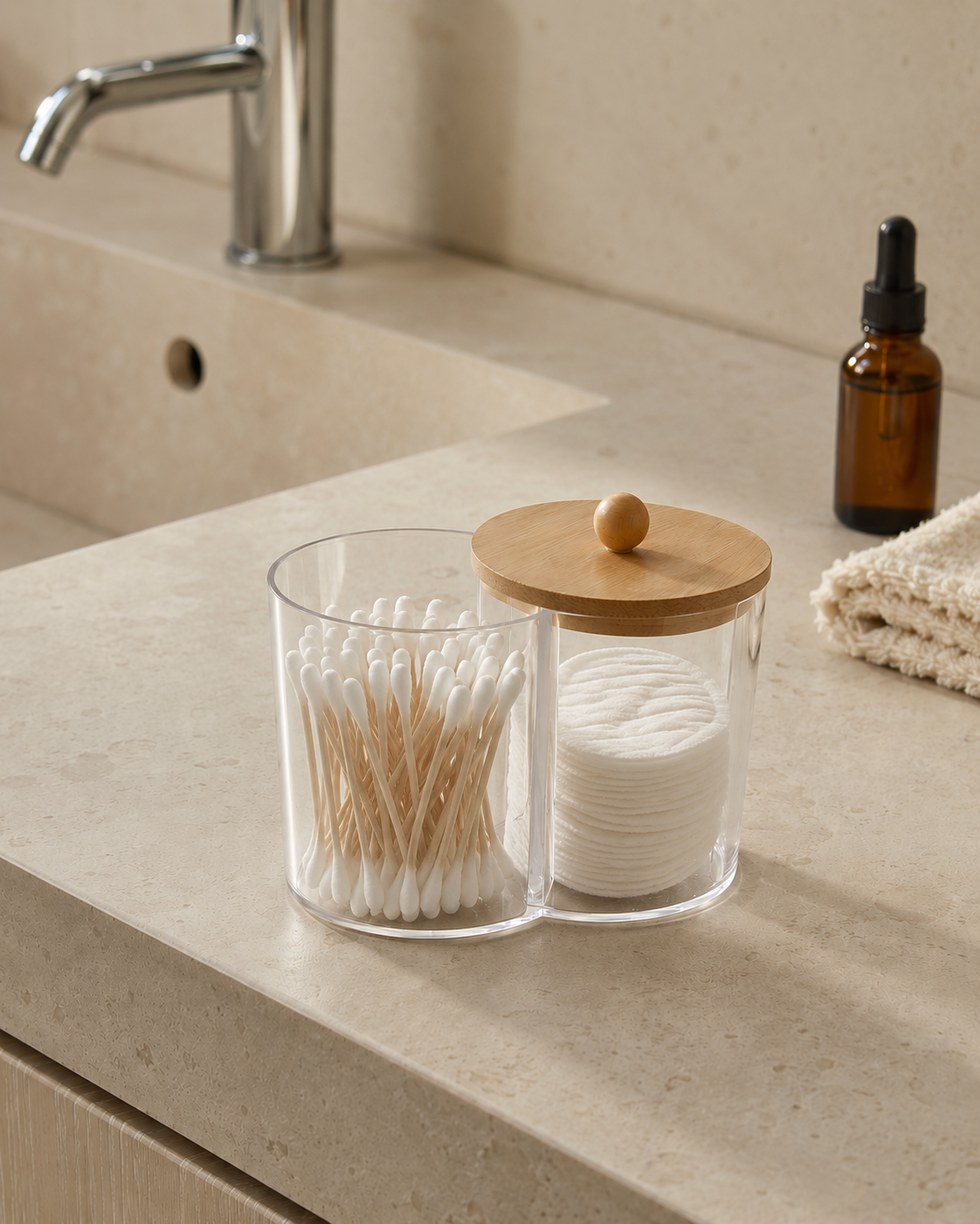 Bamboo Duo Organizer – säilytysrasia