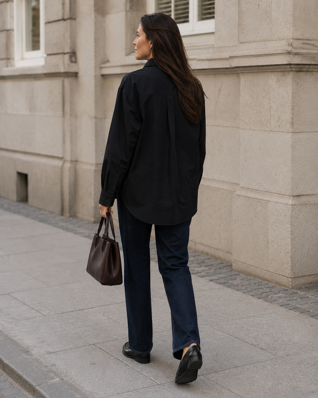 Oversized Shirt – Black L