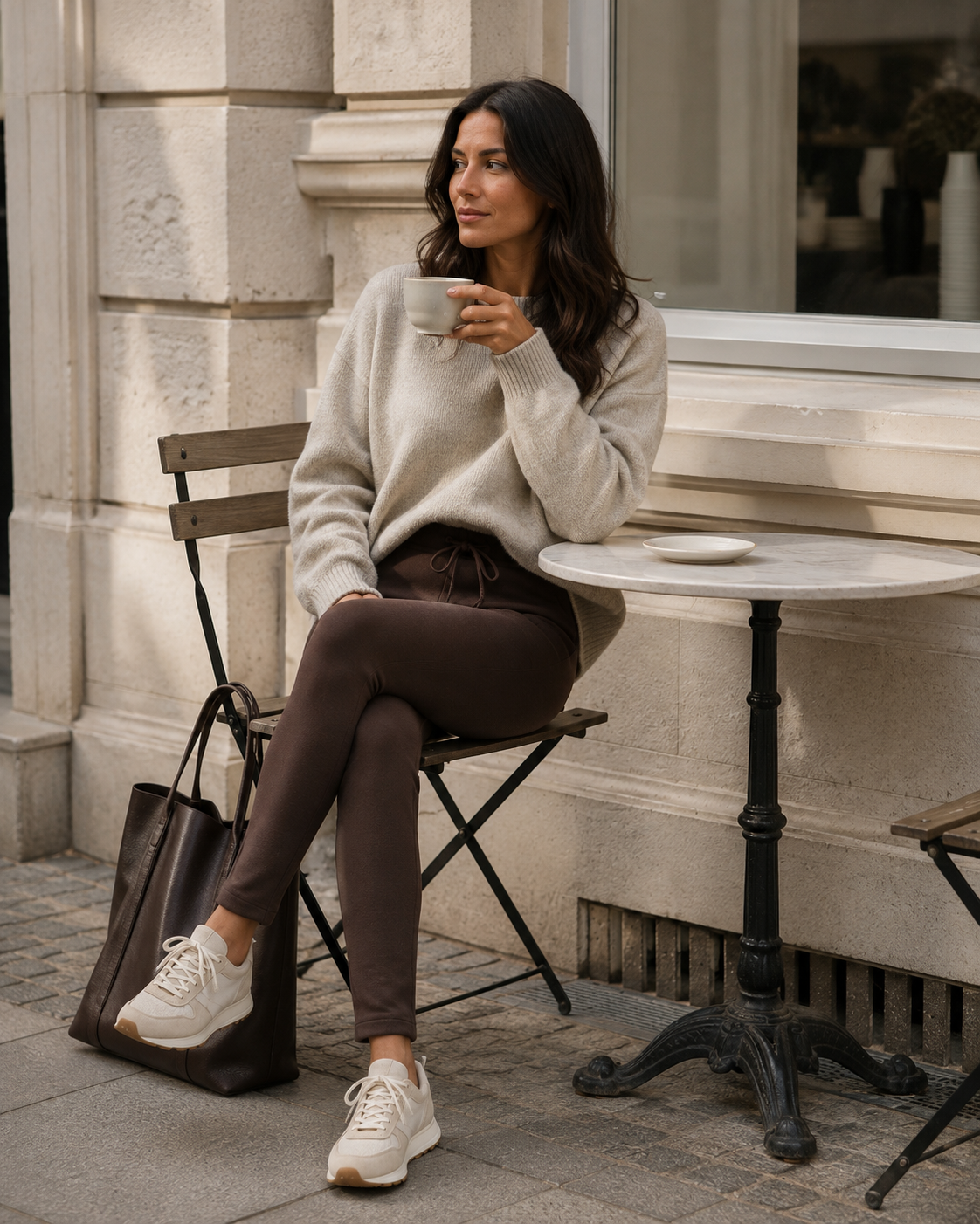Soft Fleece Leggings – Chocolate S