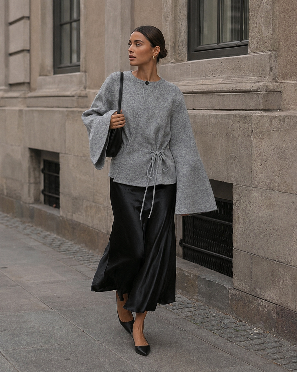 Copenhagen Tie Jacket – Grey Melange