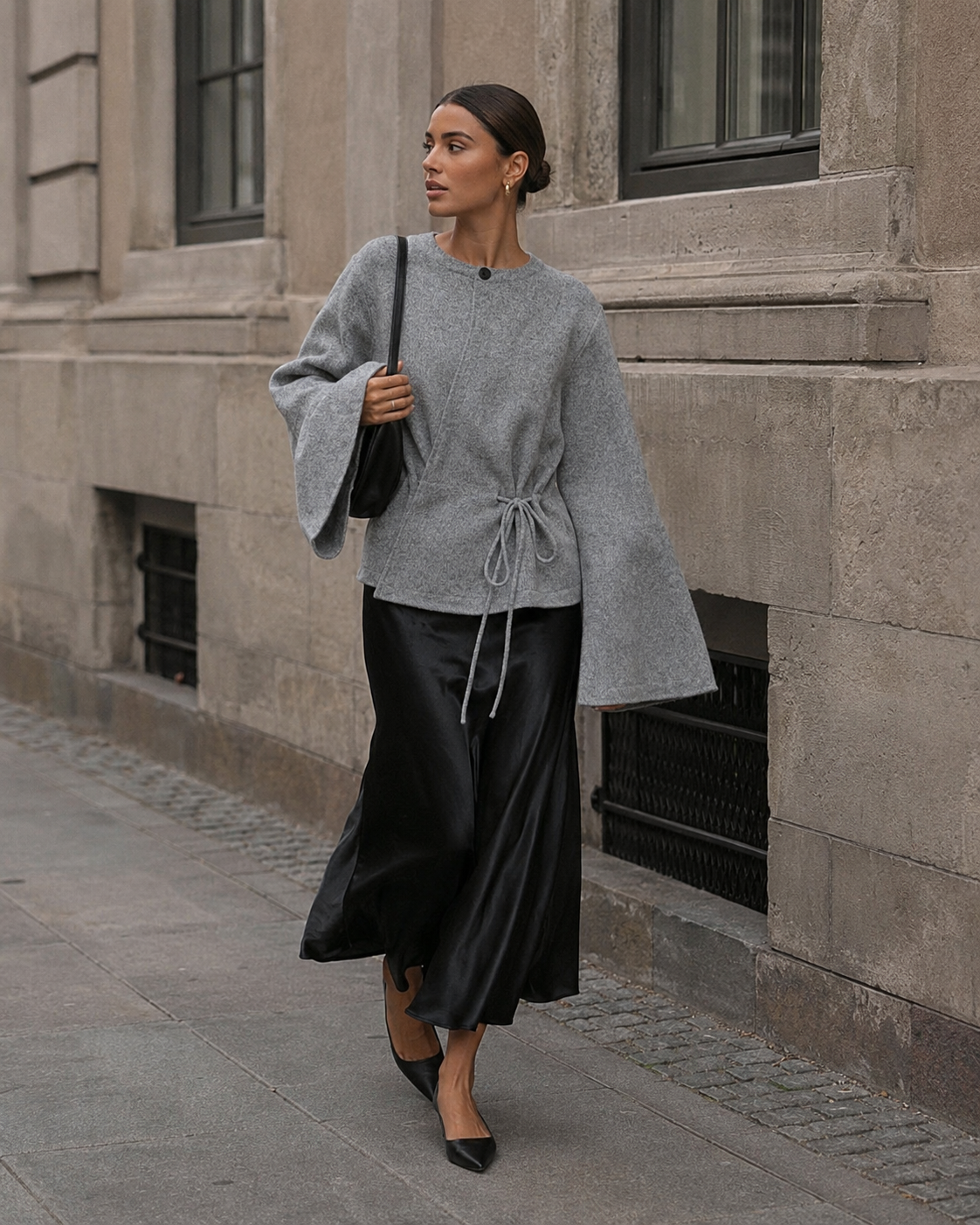 Copenhagen Tie Jacket – Grey Melange