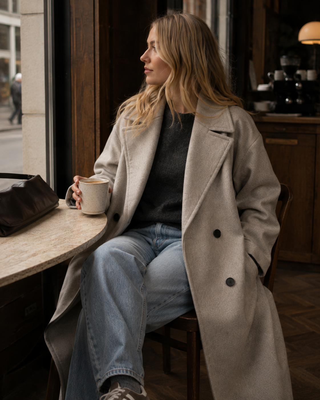 Copenhagen Long Coat – Oatmeal