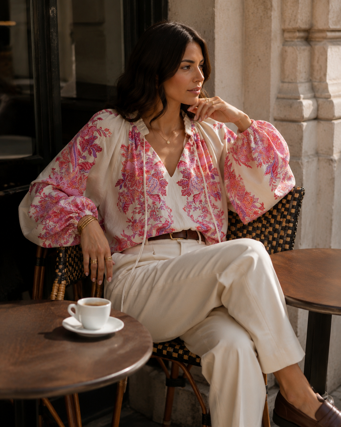 Rose Paisley Blouse
