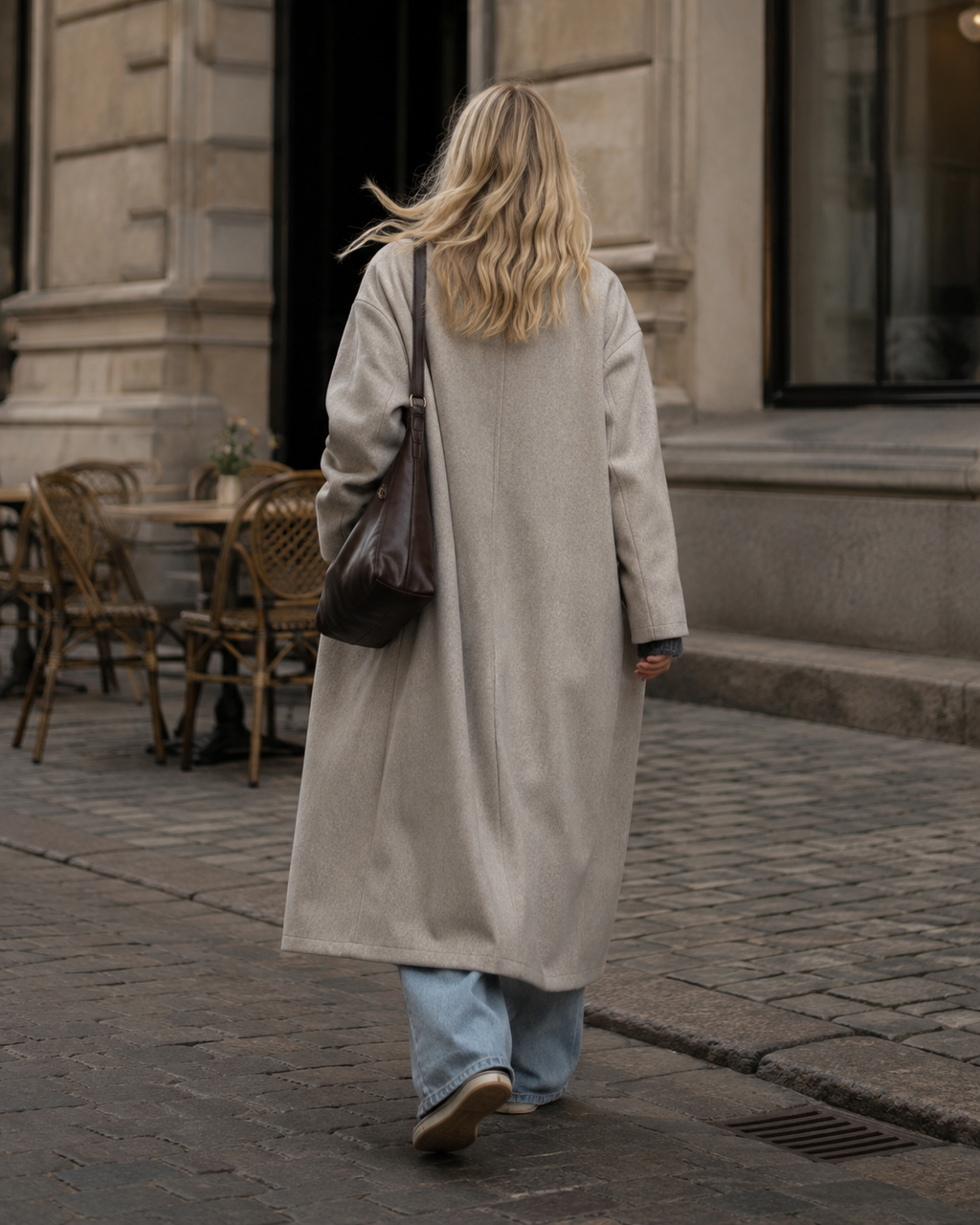 Copenhagen Long Coat – Oatmeal