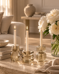 Champagne Glow Candle Holders – Set of 3