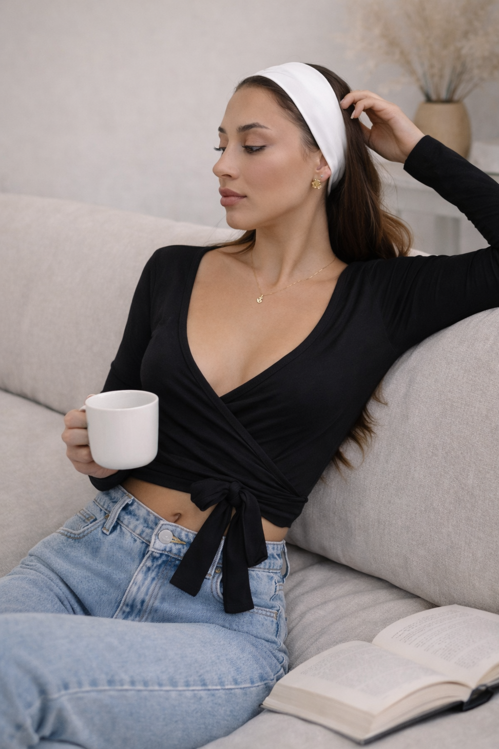 Wrap Long Sleeve top