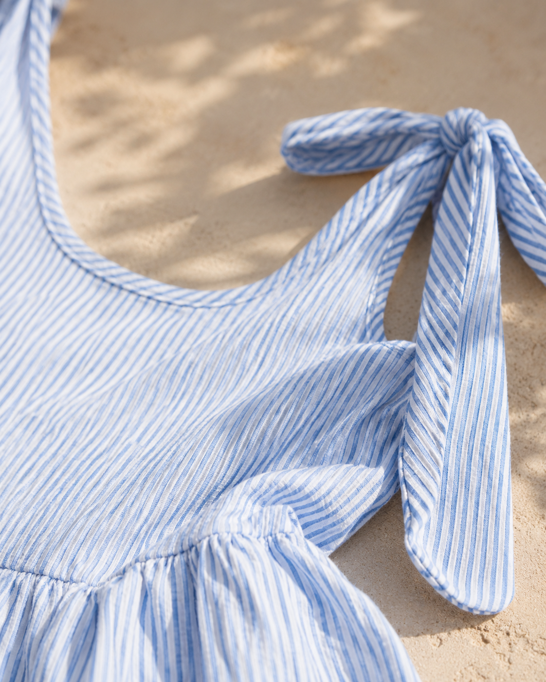 Coastal Stripe Playsuit – Sinivalkoinen
