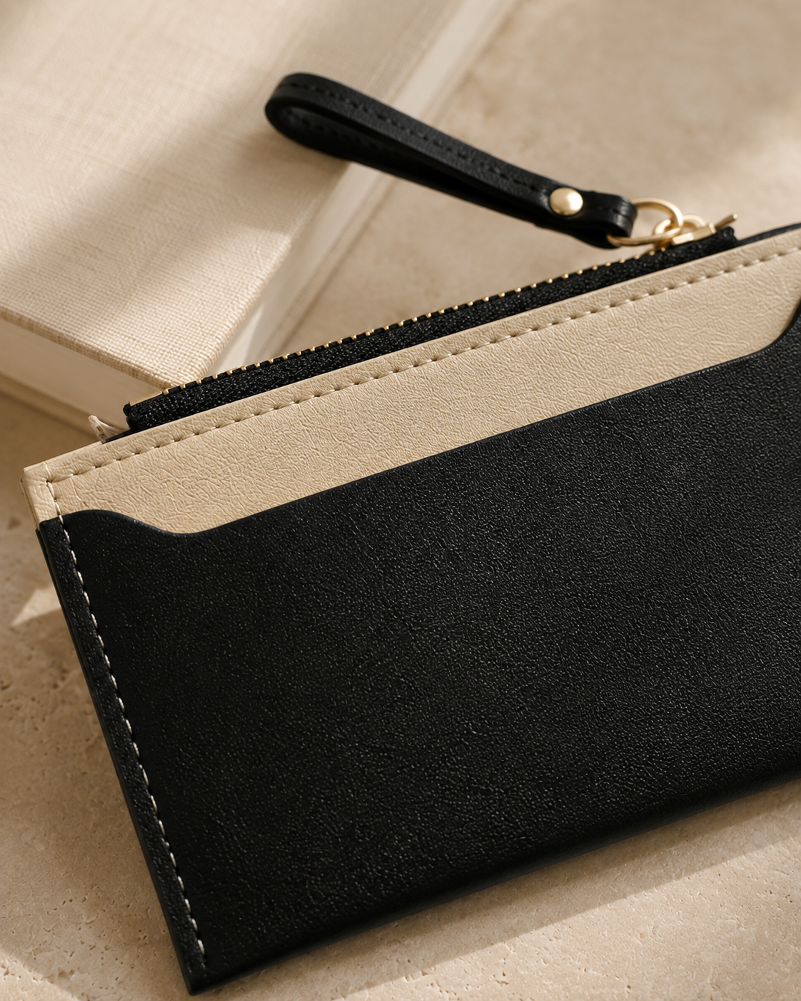Copenhagen Card Wallet – Black & Ivory