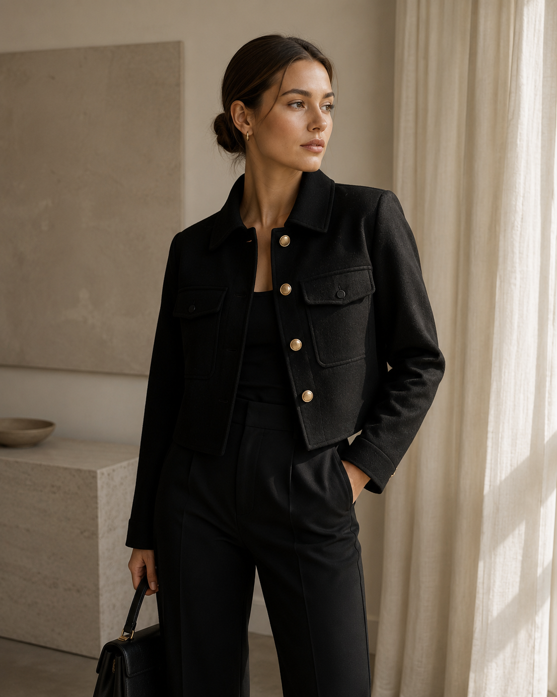 Noir Atelier Jacket — Black