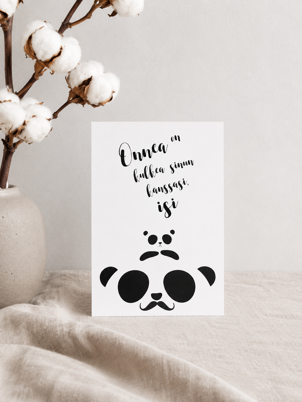 Postikortti - Panda isi