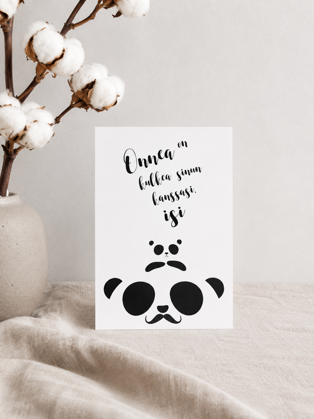 Postikortti - Panda isi