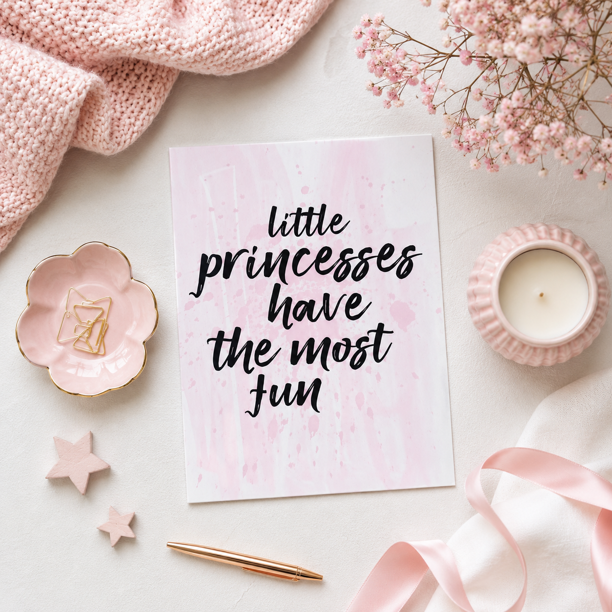 Little Princesses Have The Most Fun -postikortti