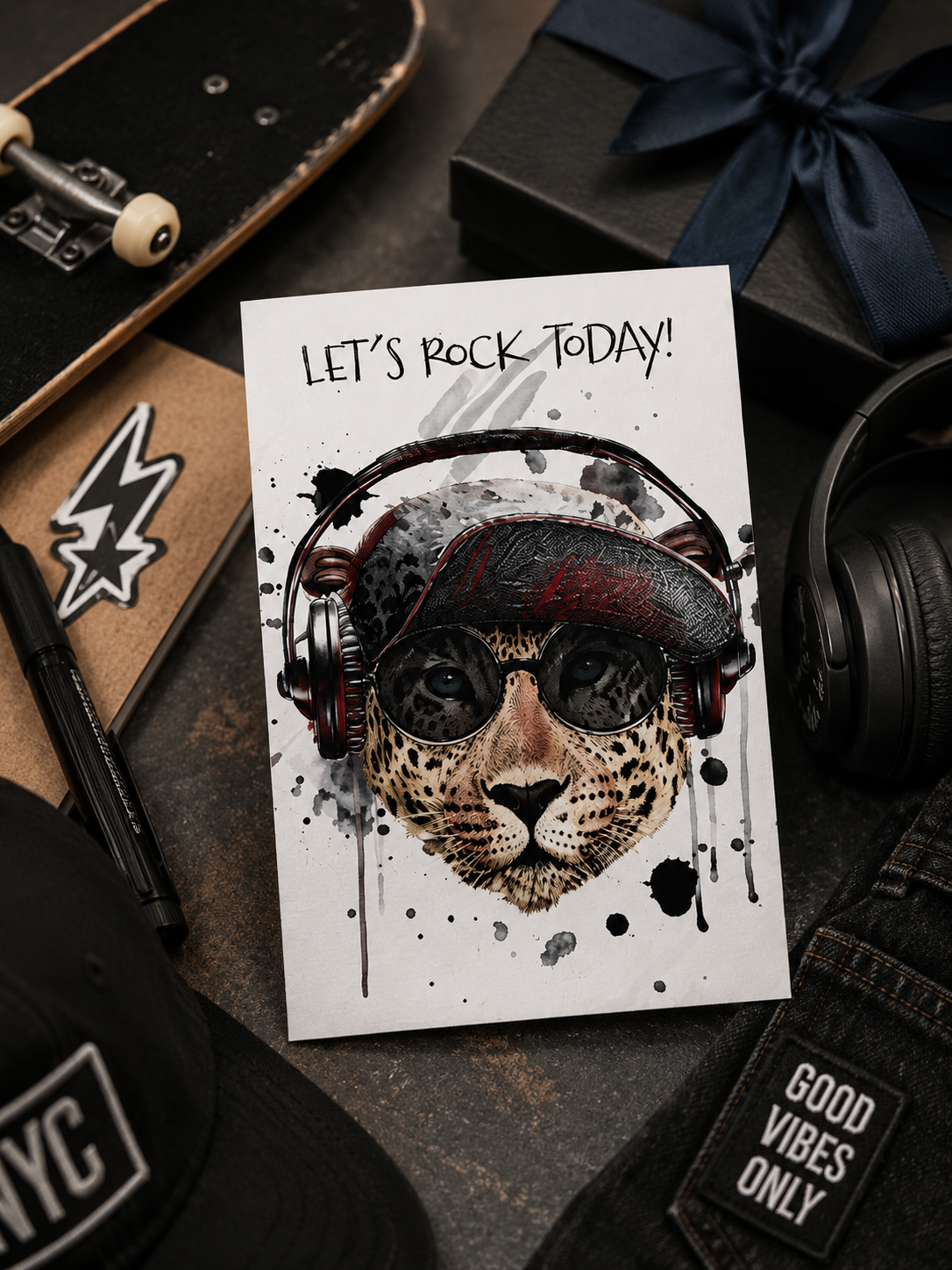 Postikortti -Let`s rock