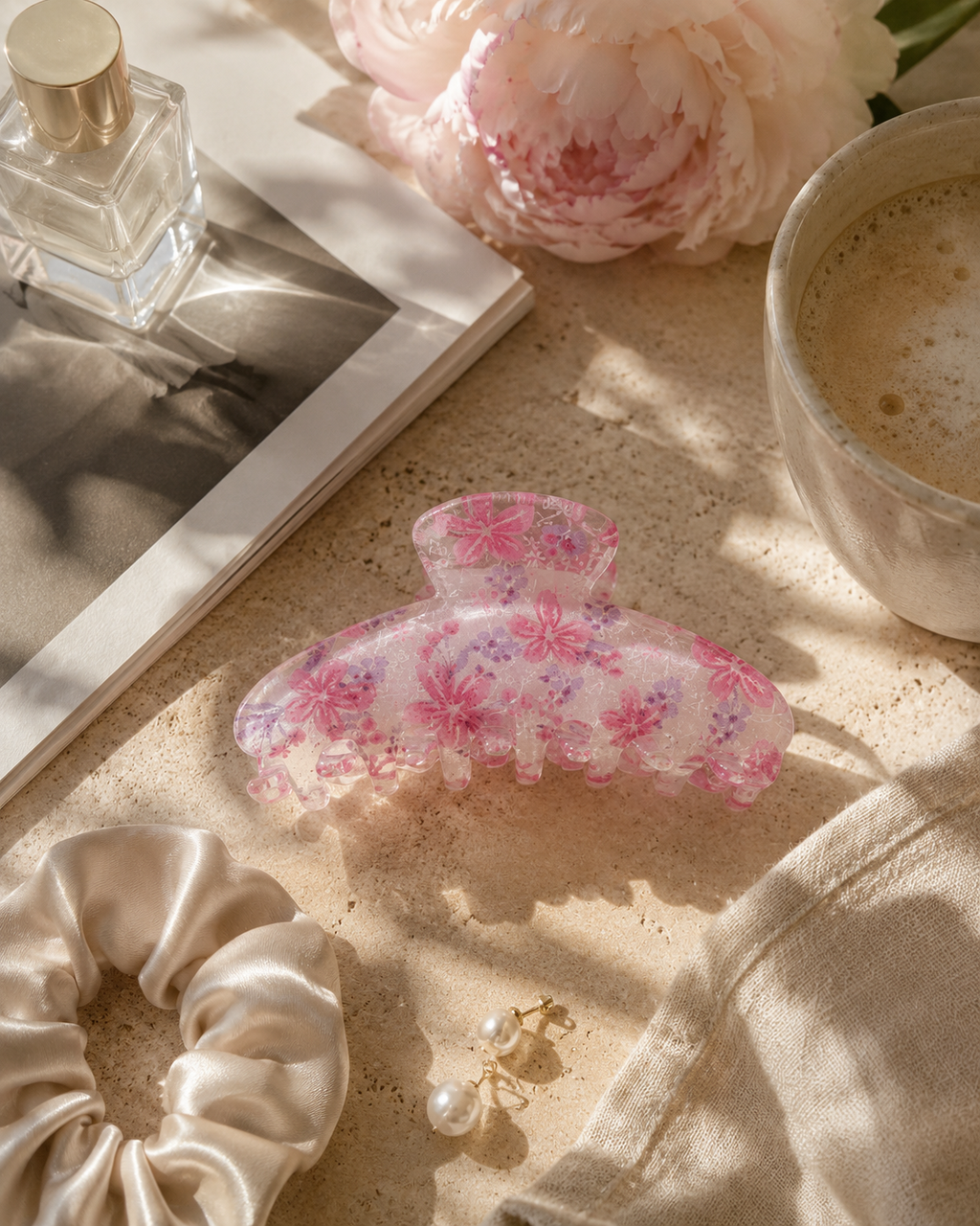 Blossom Hair Claw – Pink