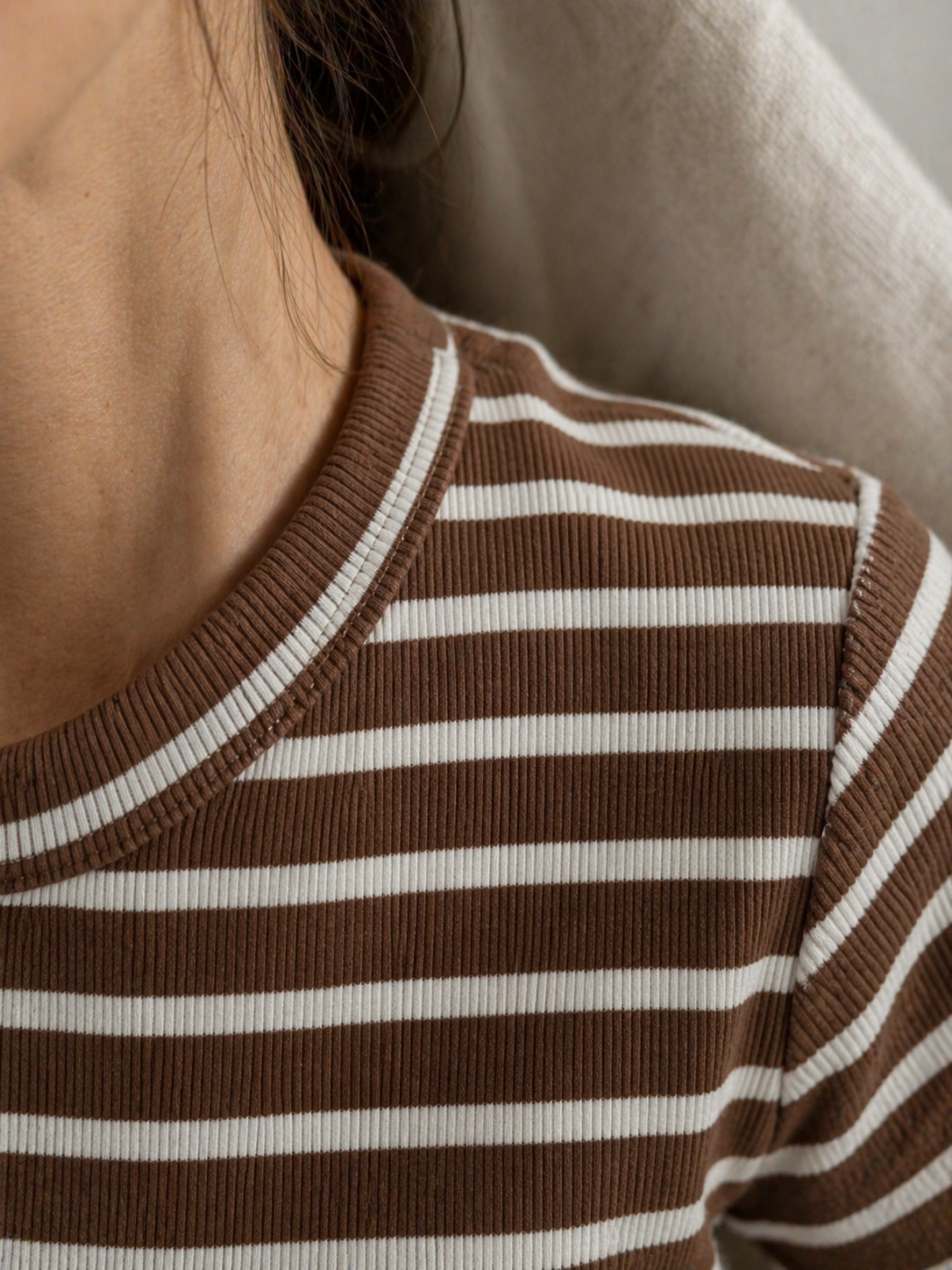 Striped Rib Tee