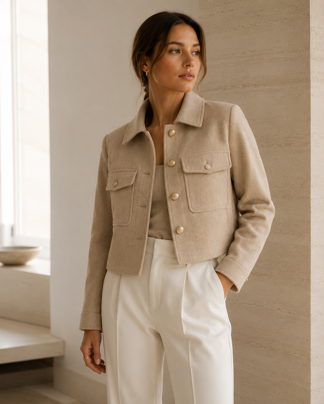 Sand Atelier Jacket — Beige
