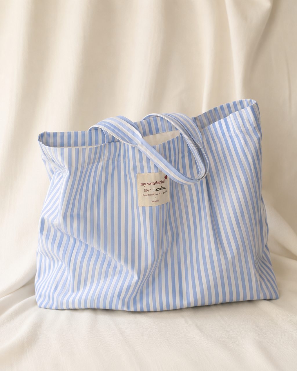 Blue Stripe Weekend Tote Bag
