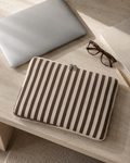 Copenhagen Stripe Laptop Sleeve – Mocha