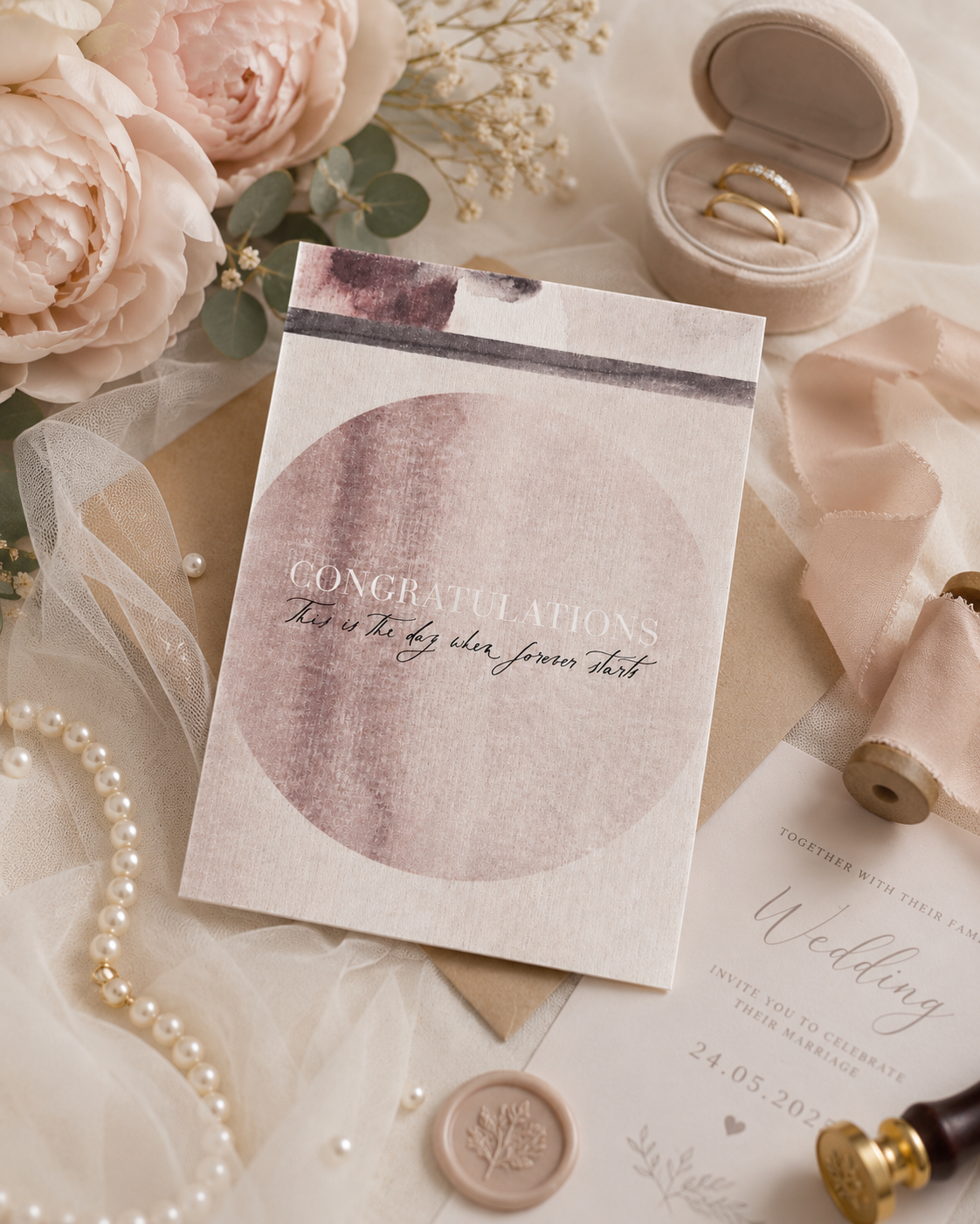 Onnittelukortti – This Is The Day When Forever Starts 🤍