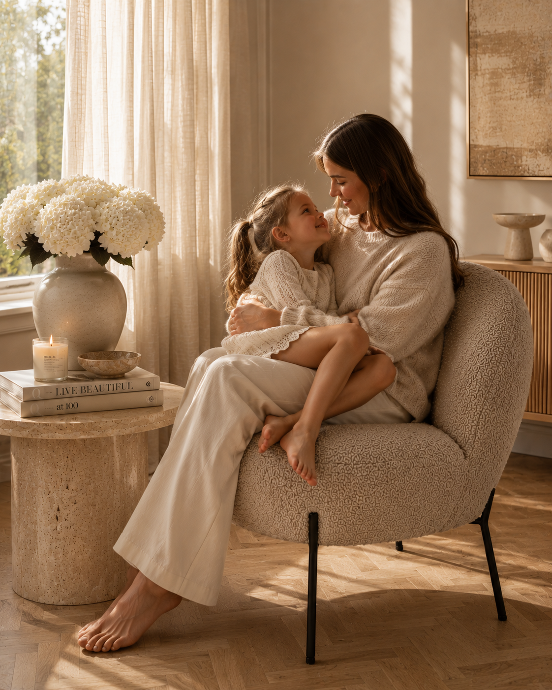 Merida Lounge Chair – Beige